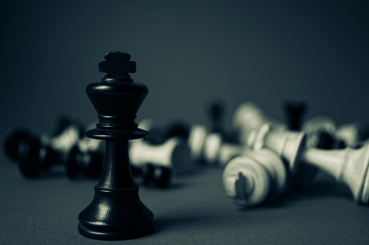 Chess game in strategic play — sports betting edge is the same kind of structural advantage